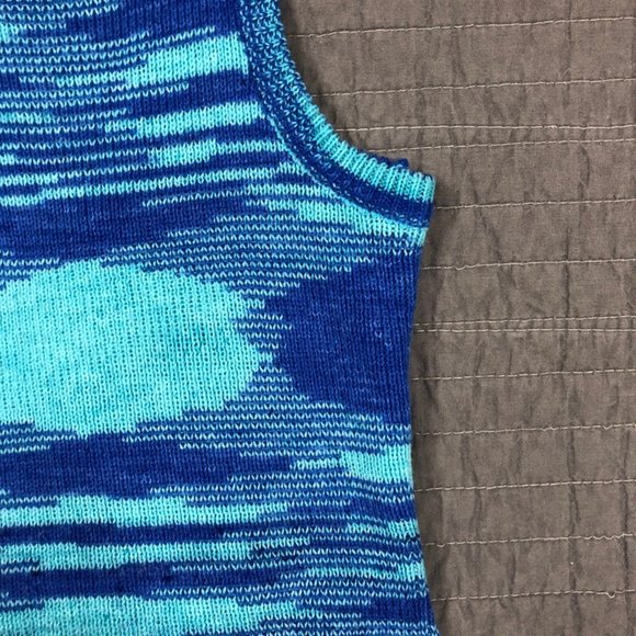 Princess Polly Knit Tank Blue Women 4 Raw Hem Sweater Cropped - Picture 10 of 16